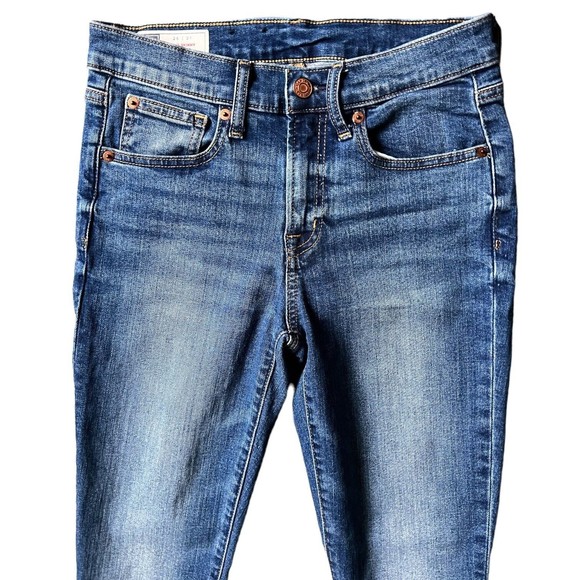 Gap True Skinny Mid Rise Jeans Womens 26 2R Medium Dark Blue Size 2 w/ 5-Pocket - Picture 3 of 10
